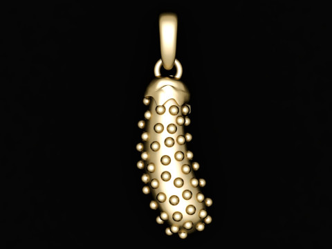 Yellow gold PENDANT 3D PRINTABLE MODEL Modello di stampa 3D