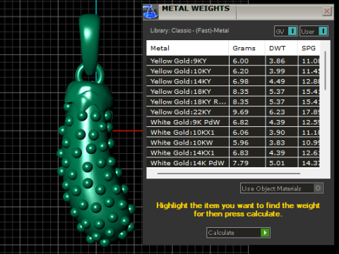 Yellow gold PENDANT 3D PRINTABLE MODEL Modello di stampa 3D