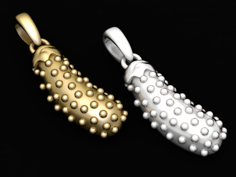 Yellow gold PENDANT 3D PRINTABLE MODEL Modello di stampa 3D
