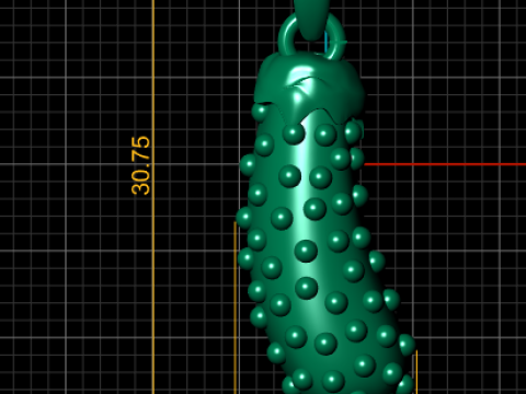 Yellow gold PENDANT 3D PRINTABLE MODEL Modello di stampa 3D