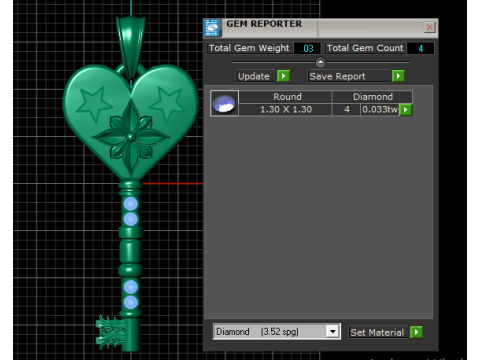 GOLD KEY PENDANT 3D PRINTABLE MODEL 3D 프린트 모델