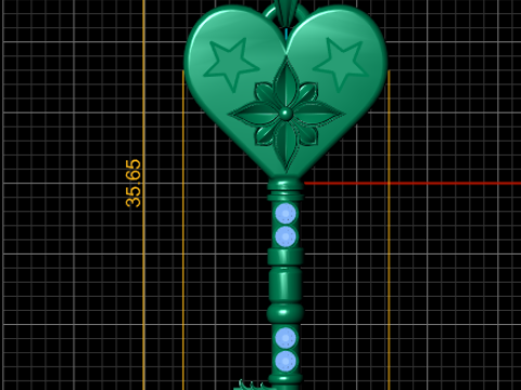GOLD KEY PENDANT 3D PRINTABLE MODEL 3D 프린트 모델