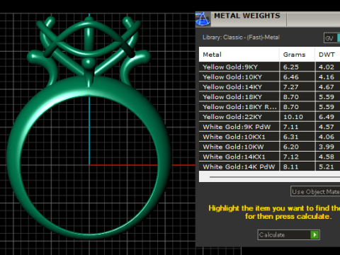 GOLD RING PENDANT 3D PRINTABLE MODEL Modèles 3D en vedette