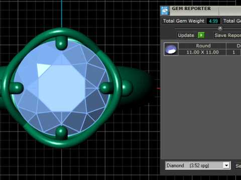 GOLD RING PENDANT 3D PRINTABLE MODEL 3D Print Model
