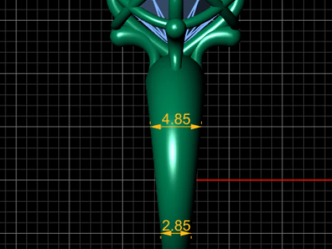 GOLD RING PENDANT 3D PRINTABLE MODEL 3D Print Model