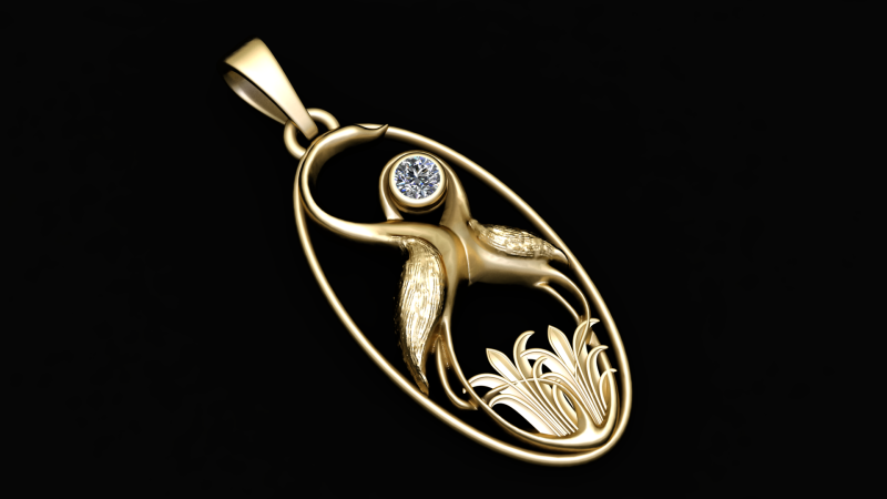 GOOLD NECKLEAS PENDANT 3D PRINTABLE MODEL 3Dプリントモデル .c4d .max .obj .3ds .fbx .stl .blend 