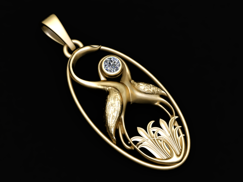 GOOLD NECKLEAS PENDANT 3D PRINTABLE MODEL 3Dプリントモデル