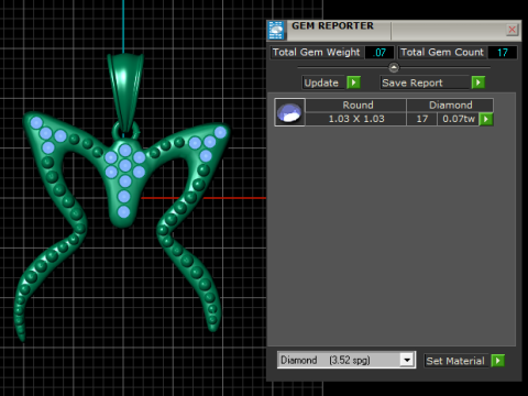 GOLD PENDANT 3D PRINTABLE MODEL 3D Print Model