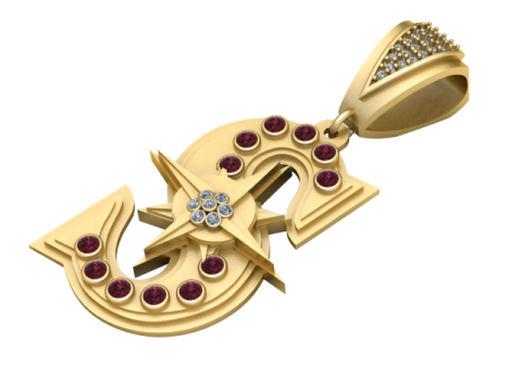 Stylish word pendant 3d prientable model 3D 프린트 모델