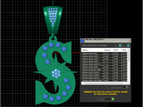 Stylish word pendant 3d prientable model 3D Print Model