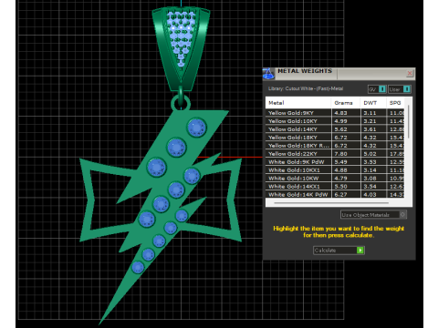 FASHION GOLD PENDANT 3D PRINTABLE MODEL 3D Print Model