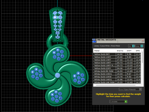 Yellow Gold Necklaces PENDANT 3D PRINTABLE MODEL 3D Print Model