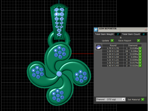 Yellow Gold Necklaces PENDANT 3D PRINTABLE MODEL 3D Print Model