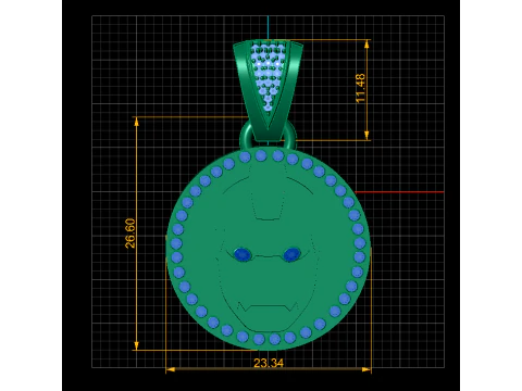 Marvel PENDANT 3D PRINTABLE MODEL 3D Print Model