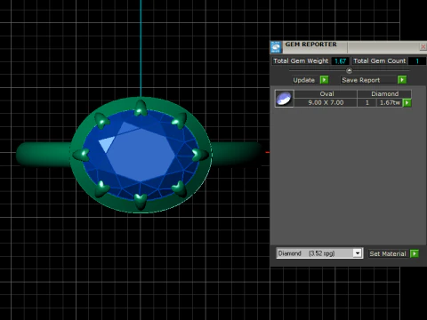GOLD RING PENDANT 3D PRINTABLE MODEL 3D Print Model