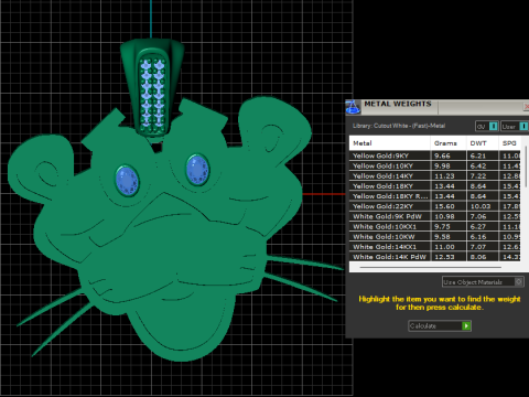 LION GOLD PENDANT 3D PRINTABLE MODEL 3D Print Model