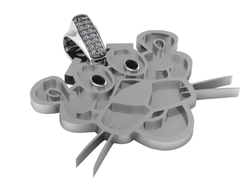 LION GOLD PENDANT 3D PRINTABLE MODEL 3D Print Model