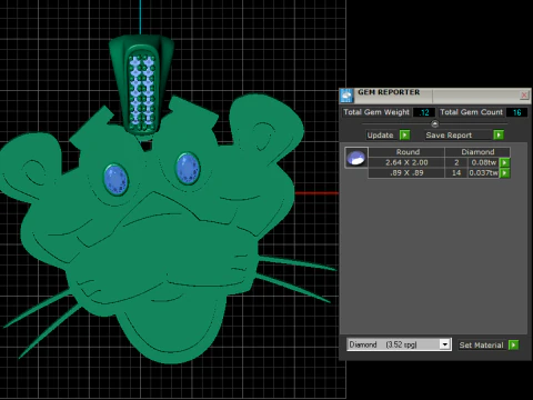 LION GOLD PENDANT 3D PRINTABLE MODEL 3D Print Model