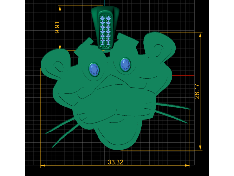 LION GOLD PENDANT 3D PRINTABLE MODEL 3D Print Model