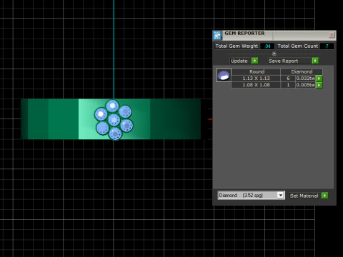 Facet Ring PENDANT 3D PRINTABLE MODEL 3D Print Model