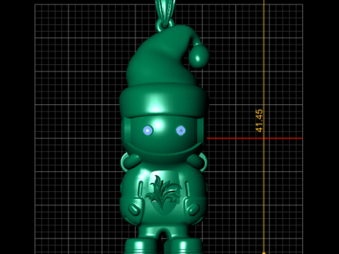 SANTA CLAUS PENDANT 3D PRINTABLE MODEL Modelo de Impressão 3D