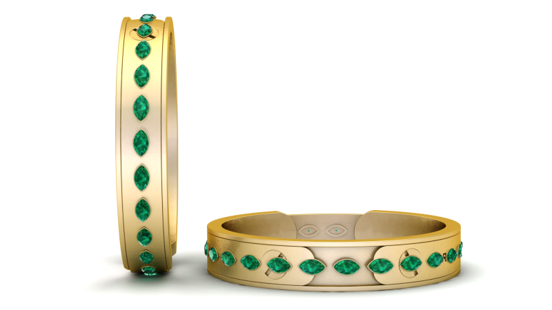 Locking gold bracelet PENDANT 3D PRINTABLE MODEL 3D-printmodel .c4d .max .obj .3ds .fbx .stl .blend