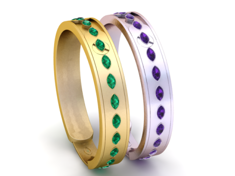 Locking gold bracelet PENDANT 3D PRINTABLE MODEL 3D-printmodel