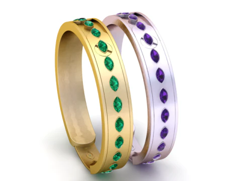 Locking gold bracelet PENDANT 3D PRINTABLE MODEL 3D Print Model
