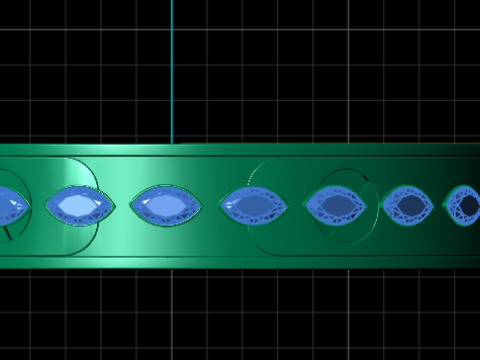 Locking gold bracelet PENDANT 3D PRINTABLE MODEL 3D-printmodel