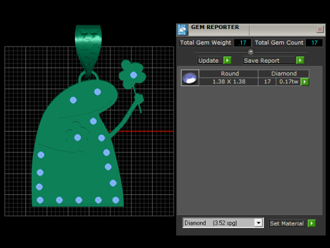 FUNNY CARTOON CHARACTER PENDANT 3D PRINTABLE MODEL Modello di stampa 3D