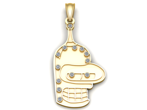 GOLD PENDANT 3D PRINTABLE MODEL 3D 打印模型