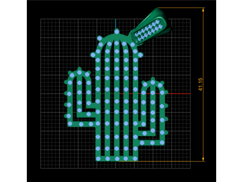 Eulinviak Cactus Pendant Necklace 3d printable model 3D Print Model