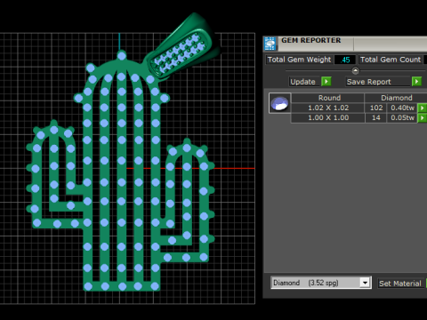Eulinviak Cactus Pendant Necklace 3d printable model Modelo de impresión 3D