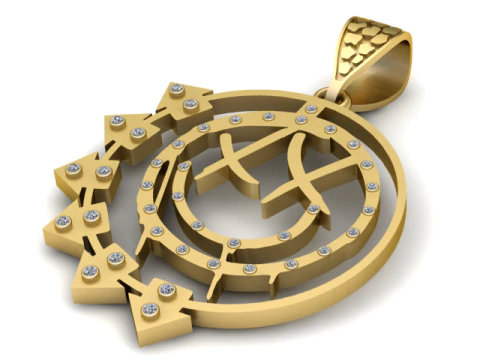 Buy Yellow Gold Necklaces Pendants for Women by VALANOVA Online Ajiocom Out of stock 3D Print Model
