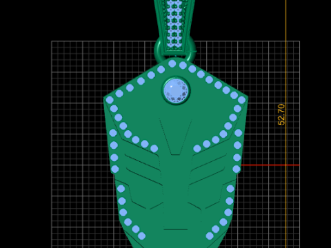 Leopard Face Pendant 3D 프린트 모델