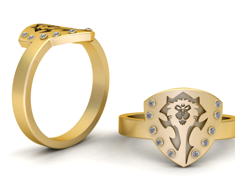 Buy Pamela Diamond Wedding Ring For Her pendant 3D-Druckmodell