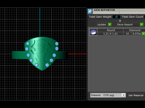 Buy Pamela Diamond Wedding Ring For Her pendant 3D Print Model