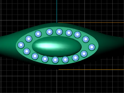 Clair Obscur Ring Oval PENDANT 3D Print Model