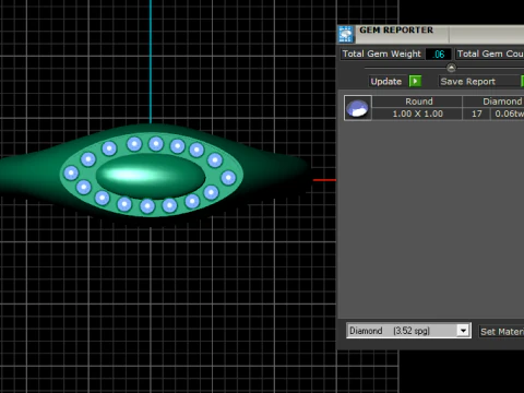 Clair Obscur Ring Oval PENDANT 3D Print Model