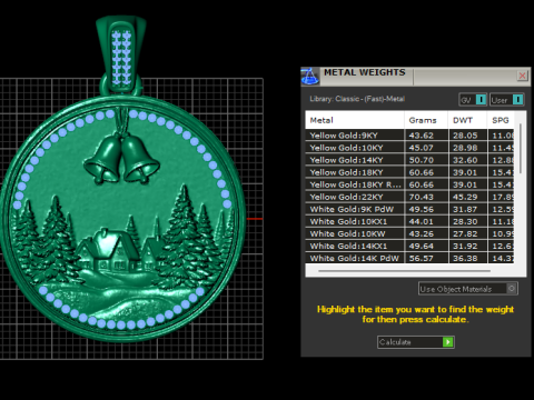 GoldenAurasDesig PENDANT Model do druku 3D