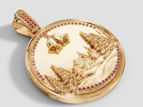 GoldenDesig PENDANT 3D प्रिंट मॉडल