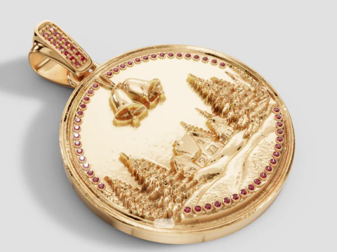 GoldenDesig PENDANT 3D Print Model