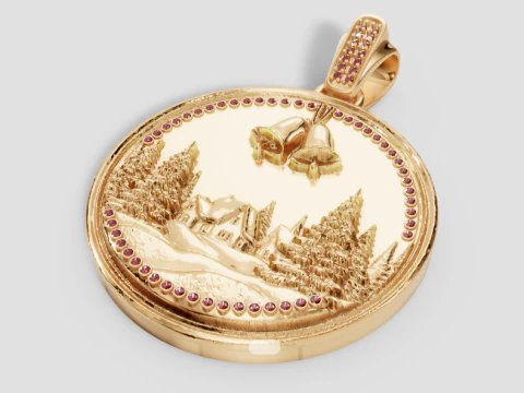 GoldenDesig PENDANT 3D Print Model