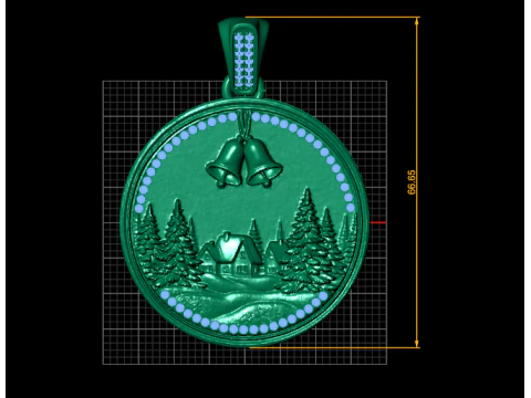 GoldenDesig PENDANT 3D Print Model