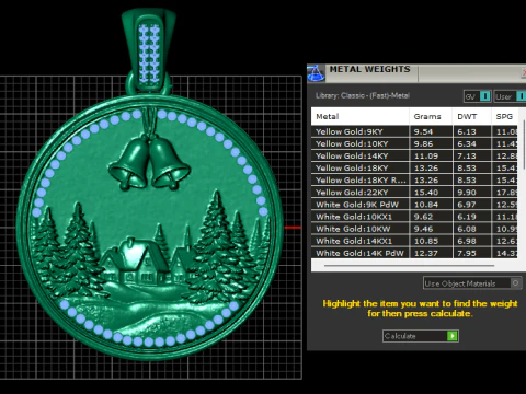 GoldenDesig PENDANT 3D Print Model