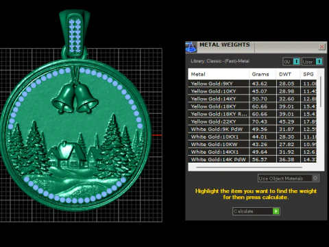 GoldenDesig PENDANT 3D Print Model