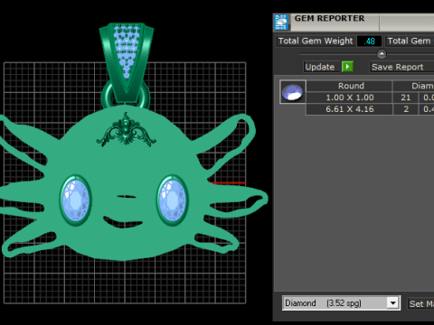 All Girls Jewelry Charms PENDANT 3D Print Model
