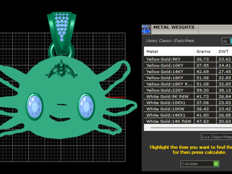 All Girls Jewelry Charms PENDANT 3D Print Model