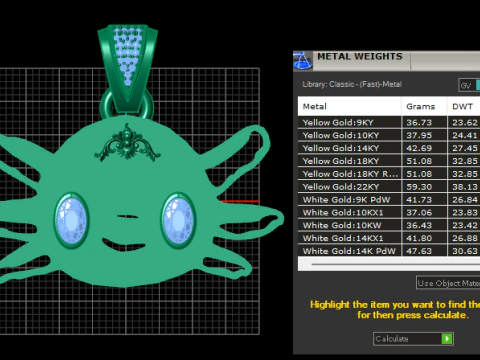 All Girls Jewelry Charms PENDANT 3D Print Model