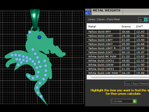 Cazador Sea Animal Seahorse Pendant Necklace PENDANT 3D Print Model